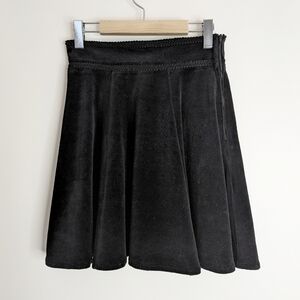 Vintage Thalie black velvet skirt